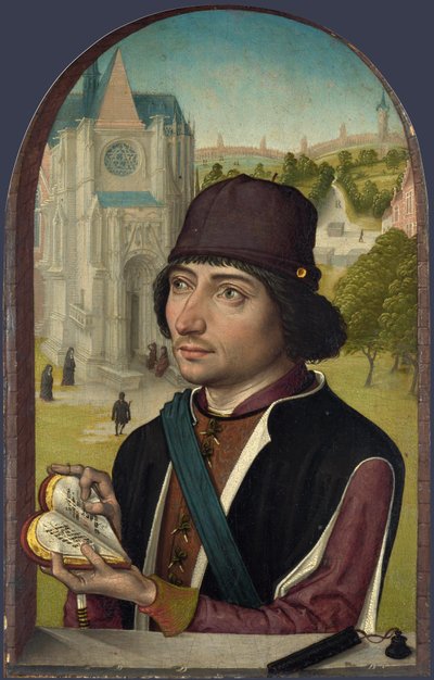 Retrato de un joven, c.1480 de Master of the View of St. Gudule